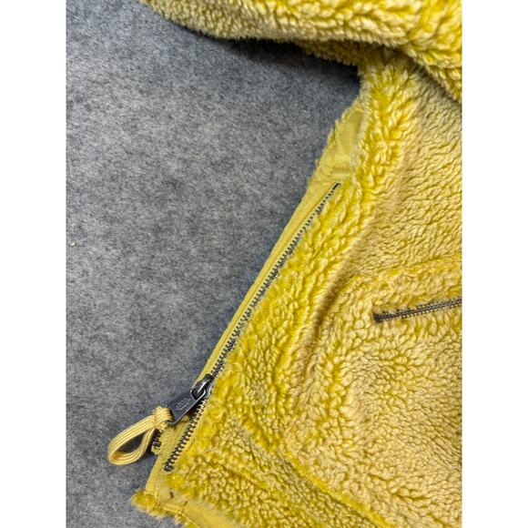 Free People Movement Hooded Sherpa Jacket Womens XS Yellow Fleece Plush Gorpcore - Picture 5 of 7
